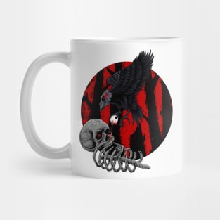 Raven Skull Mug